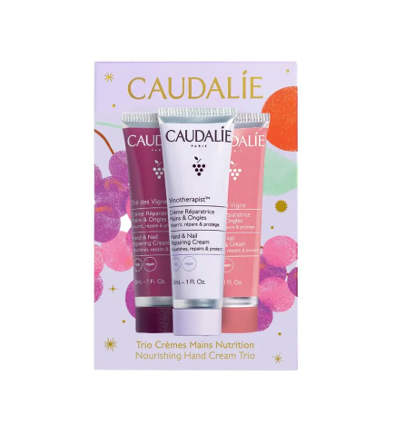 Caudalie – Thé des Vignes Trio Crèmes Mains Nutrition, 3 x 30 ml