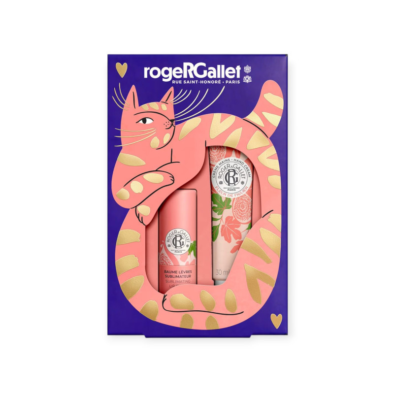 Roger & Gallet – Coffret Noël Fleur de Figuier Baume Lèvres & Crème Mains, 2 produits Roger & Gallet – Coffret Noël Fleur de Figuier Baume Lèvres & Crème Mains, 2 produits