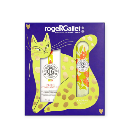 Roger & Gallet – Coffret Noël Fleur d'Osmanthus Eau Parfumée & Crème Mains, 2 produits