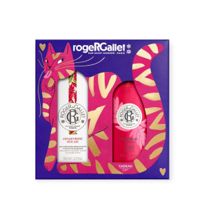 Roger & Gallet – Coffret Noël Gingembre Rouge Eau Parfumée & Lait Corps, 2 produits