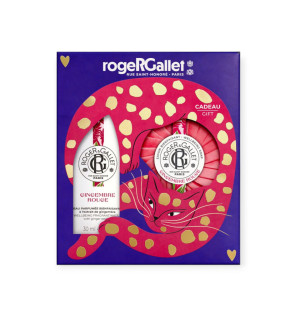 Roger & Gallet – Coffret Noël Gingembre Rouge Eau Parfumée & Savon, 2 produits