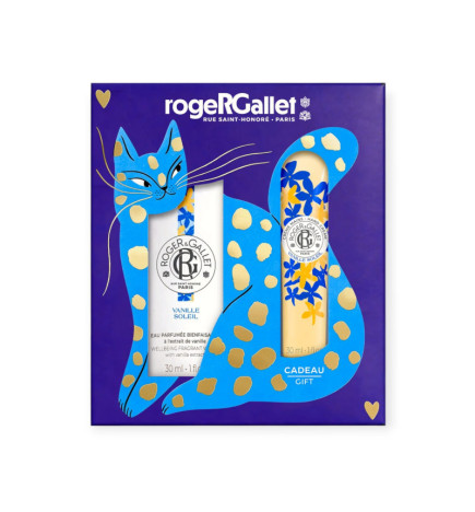 Roger & Gallet – Coffret Noël Vanille Soleil Eau Parfumée & Crème Mains, 2 produits