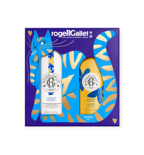 Roger & Gallet – Coffret Noël Vanille Soleil Eau Parfumée & Lait Corps, 2 produits
