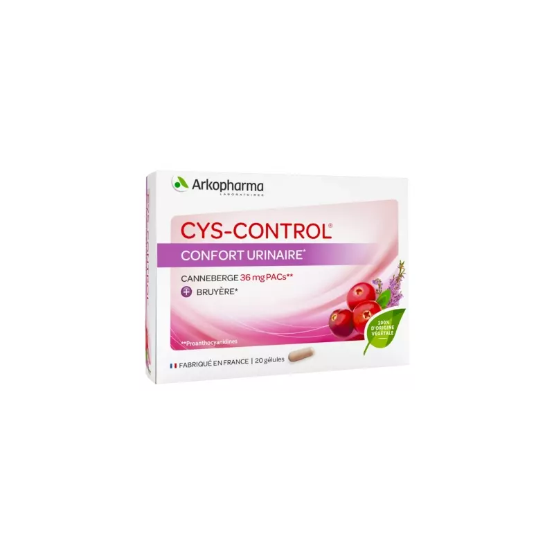 Arkopharma – Cys-Control Confort Urinaire, 20 gélules