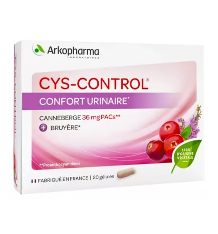 Arkopharma – Cys-Control Confort Urinaire, 20 gélules