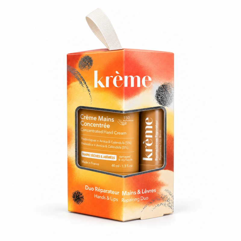 Krème – Coffret Duo Réparateur Mains & Lèvres, 2 produits