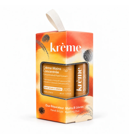 Krème – Coffret Duo Réparateur Mains & Lèvres, 2 produits