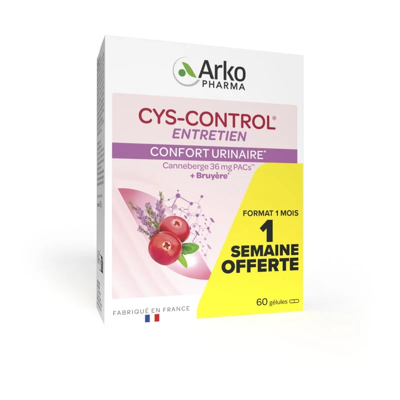 Arkopharma – Cys-Control Gélules Confort Urinaire, 60 gélules Arkopharma – Cys-Control Gélules Confort Urinaire, 60 gélules