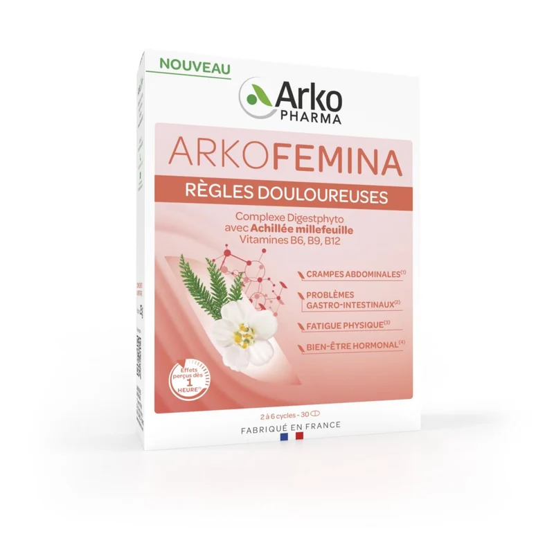Arkopharma – Arkofemina Règles Douloureuses, 30 comprimés Arkopharma – Arkofemina Règles Douloureuses, 30 comprimés