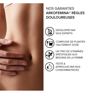 Arkopharma – Arkofemina Règles Douloureuses, 30 comprimés
