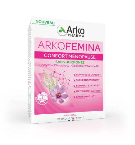 Arkopharma – Arkofemina Confort Ménopause, 60 gélules