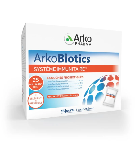 Arkopharma – Arkobiotics Système Immunitaire, 15 sachets