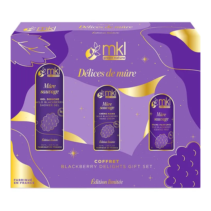 MKL – Coffret Delices de Mûre, 3 produits MKL – Coffret Delices de Mûre, 3 produits