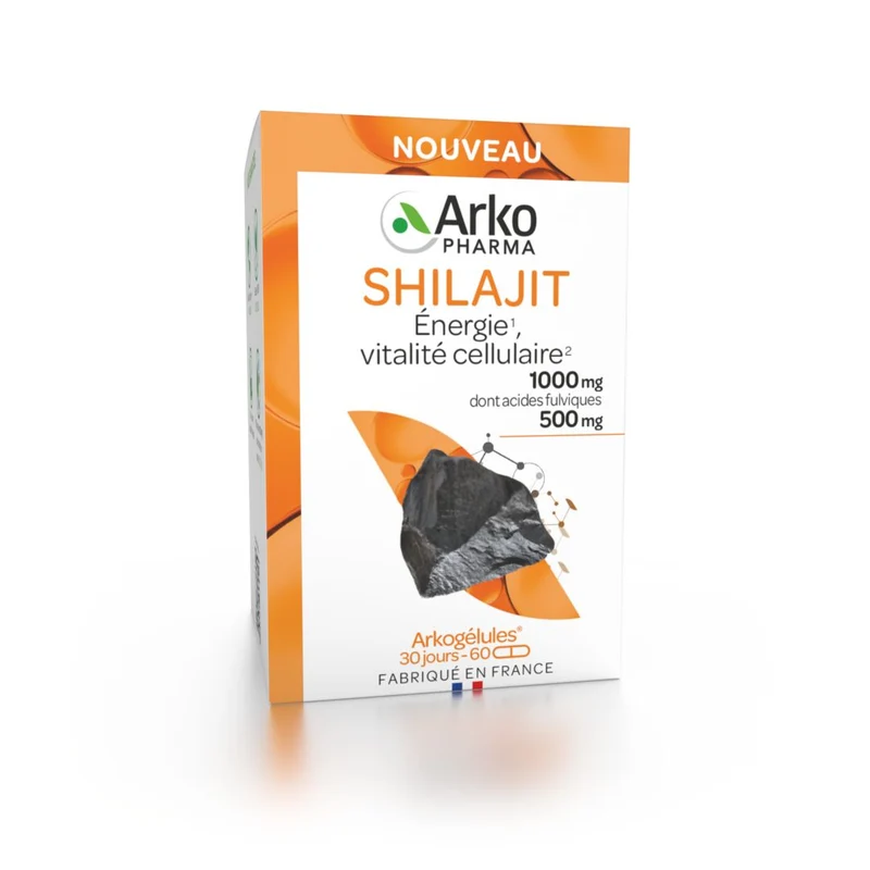 Arkopharma – Arkogélules Shilajit, 60 gélules Arkopharma – Arkogélules Shilajit, 60 gélules