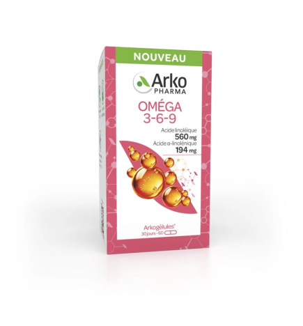 Arkopharma – Arkogélules Oméga 3-6-9, 60 capsules