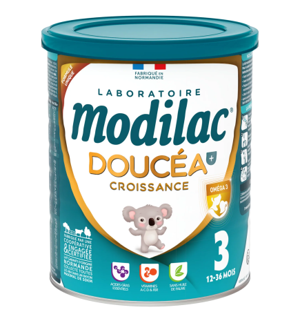 Modilac – Doucéa + Croissance Lait en Poudre 12 à 36 Mois, 800 g