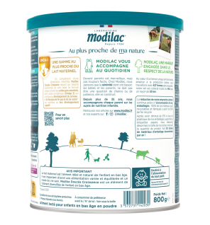 Modilac – Doucéa + Croissance Lait en Poudre 12 à 36 Mois, 800 g