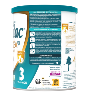 Modilac – Doucéa + Croissance Lait en Poudre 12 à 36 Mois, 800 g