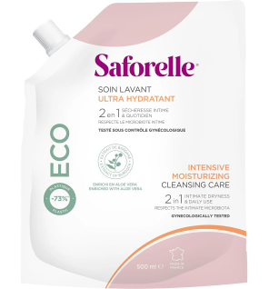 Saforelle – Soin Lavant Ultra Hydratant Éco-Recharge, 500 ml