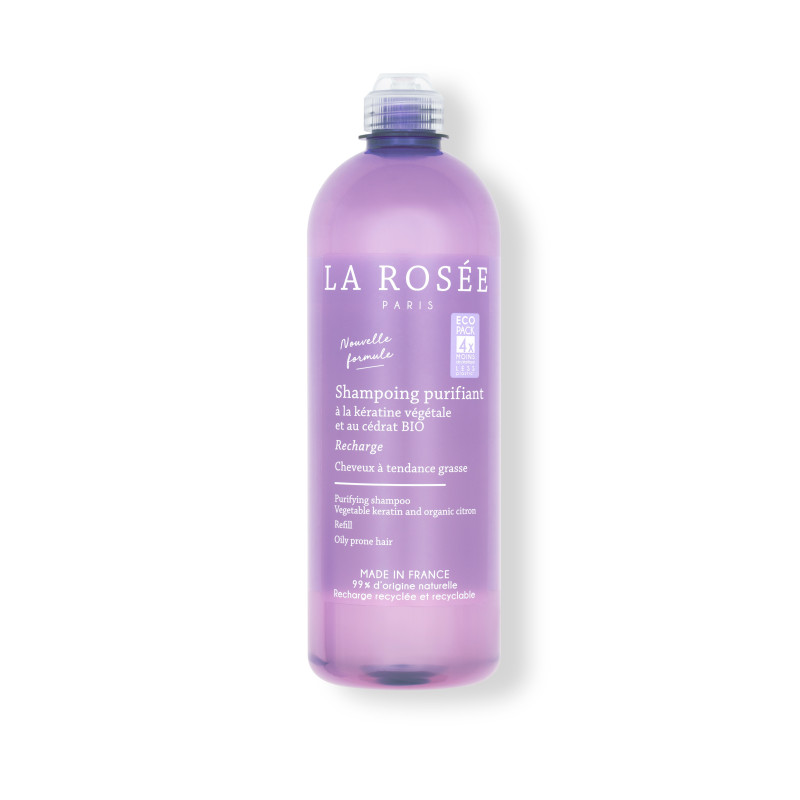 La Rosée – Shampoing Purifiant à la Kératine Végétale et au Cédrat Bio, 400 ml