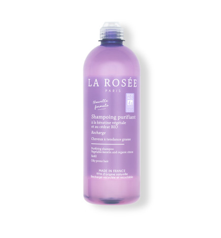 La Rosée – Shampoing Purifiant à la Kératine Végétale et au Cédrat Bio, 400 ml