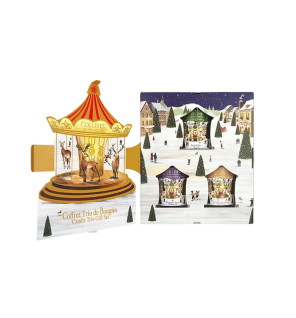 Collines de Provence – Coffret Trio de Bougies de Noël, 3 x 75 g