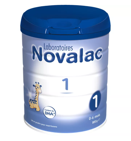 Novalac – Lait Infantile 1er Âge 0-6 Mois, 800 g