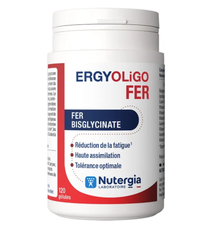 Nutergia – Ergyoligo Fer Bisglycinate, 120 gélules