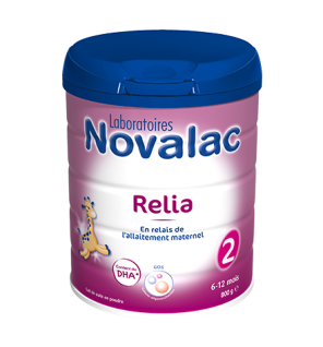 Novalac – Relia 2 Lait Infantile 2ème Âge 6-12 Mois, 800 g