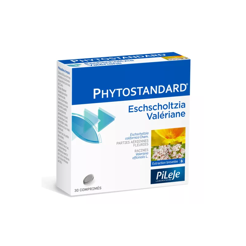 PiLeJe – Phytostandard Eschscholtzia et Valériane, 30 comprimés PiLeJe – Phytostandard Eschscholtzia et Valériane, 30 comprimés
