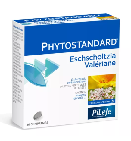 PiLeJe – Phytostandard Eschscholtzia et Valériane, 30 comprimés