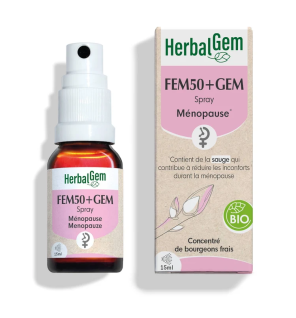 Herbalgem – FEM50+ Gem Spray Bio Ménopause, 15 ml