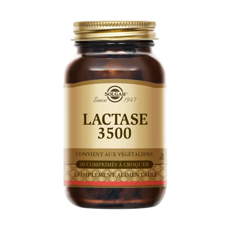 Solgar – Lactase 3500, 30 comprimés à croquer