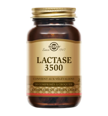 Solgar – Lactase 3500, 30 comprimés à croquer