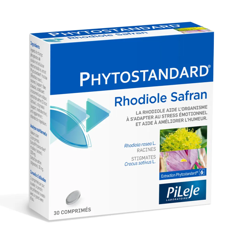 PiLeJe – Phytostandard Rhodiole et Safran, 30 comprimés PiLeJe – Phytostandard Rhodiole et Safran, 30 comprimés