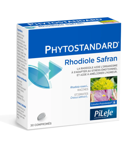 PiLeJe – Phytostandard Rhodiole et Safran, 30 comprimés