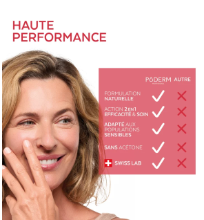 Poderm – Dissolvant Soin Extra Doux Sans Acétone, 50 ml