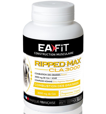 Eafit Construction Musculaire Ripped Max CLA 3000 60 Gélules