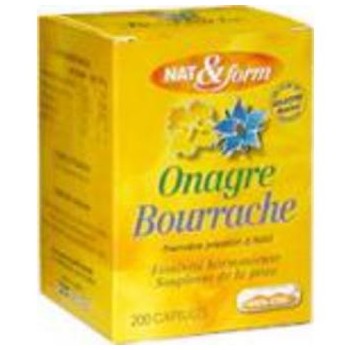 Atlantic Nature Capsules Nat et Form Huile Onagre Bourrache 200 Capsules