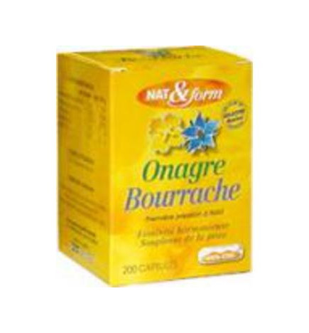 Atlantic Nature Capsules Nat et Form Huile Onagre Bourrache 200 Capsules