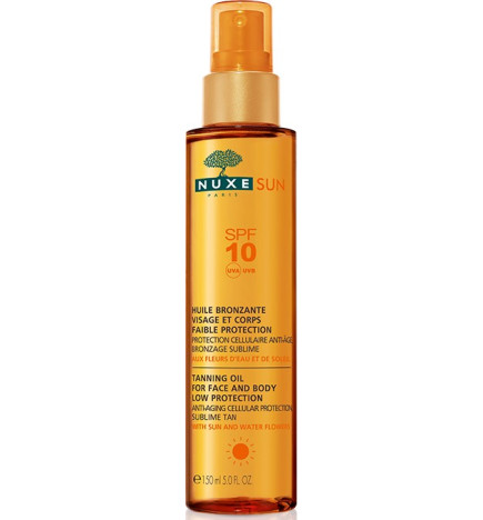 Nuxe Sun Huile Bronzante Visage et Corps SPF 10 - 150 ml