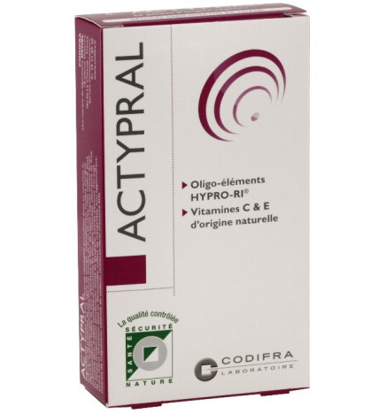Codifra Actypral - Antioxydant Endocellulaire & Oculaire 60 Gélules