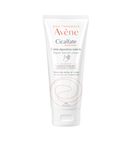 AVENE – Cicalfate Mains Crème réparatrice isolante Peaux très sèches, gercées et fendillées, 100 ml