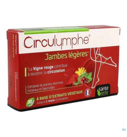 Santé Verte – Circulymphe, 30 comprimés