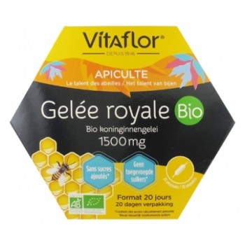 Vitaflor Gelée Royale Bio 1500 mg Boites de 20 ampoules