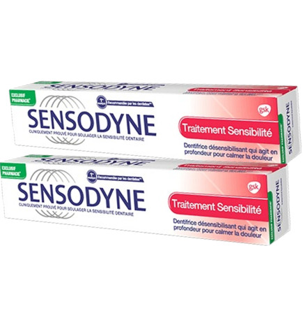 Sensodyne Dentifrice Pro Traitement Sensibilité 2x 75 ML
