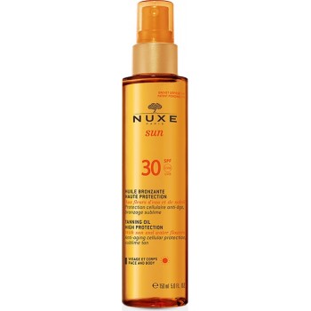 Nuxe Sun Huile Bronzante Visage et Corps SPF 30 - 150 ml