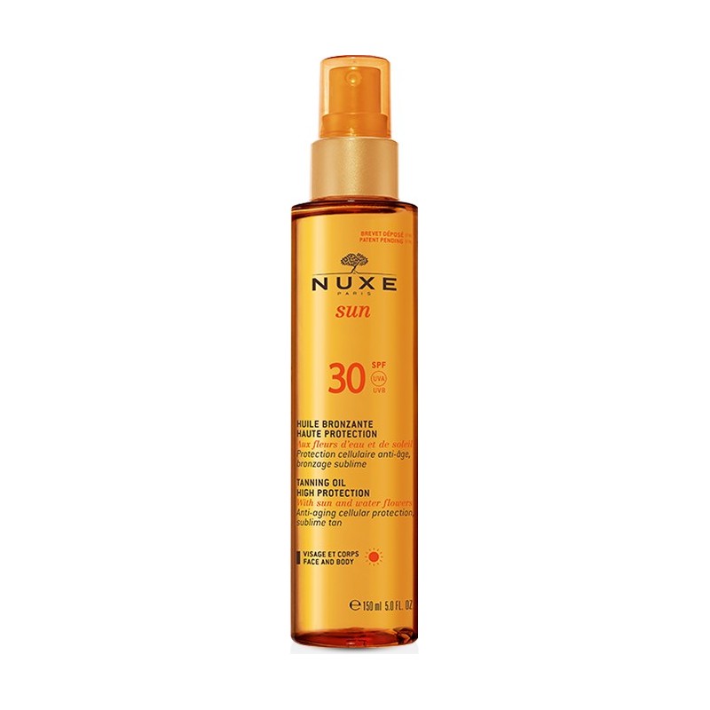 Nuxe Sun Huile Bronzante Visage et Corps SPF 30 - 150 ml