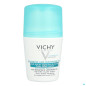 Vichy – Déodorant bille anti-transpirant 48 h anti-traces jaunes et blanches sans effet carton, 50 ml