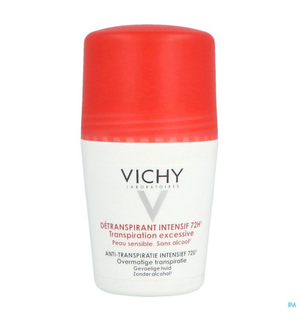 Vichy – Déodorant détranspirant intensif 72 h roll-on, 50 ml